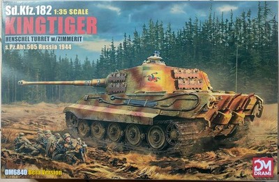 DRAMi 1/35 Sd.Kfz.182 King Tiger Henschel Turrent w/ Zimmerit s.Pz.Abt.505 1944