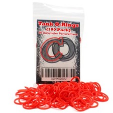 100 Polyurethane CO2 / HPA Tank O-Rings (90 Durometer) [RED] - Replacement Ur...
