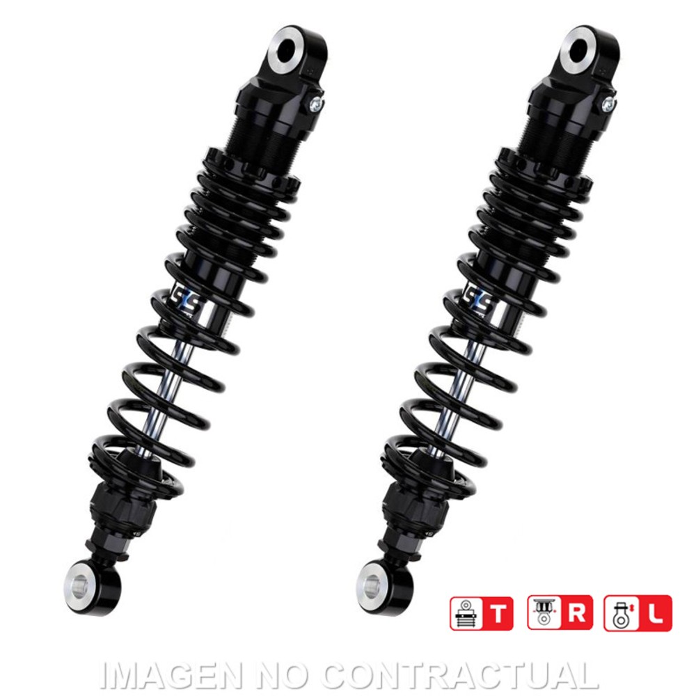 Rear Shock Absorbers YSS Black Edition Gas Top Line Triumph Bonneville