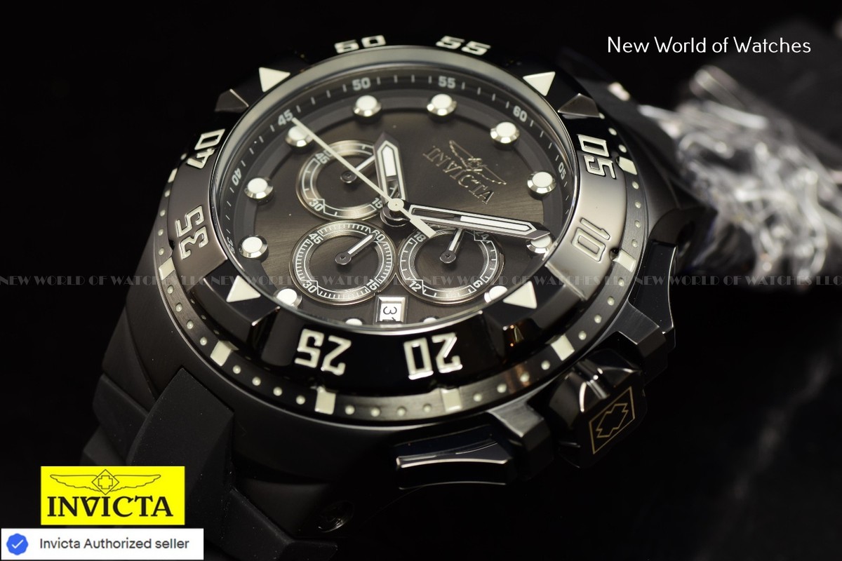 Invicta Excursion Kodar Men's 50mm Triple Black Chronograph Watch