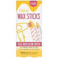 GiGi Wax Sticks for Facial Hair Removal Easy DIY Waxing at Home Travel Size