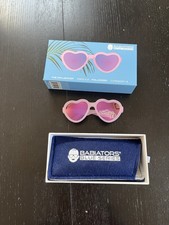 Babiators Różowe Serce Spolaryzowane Soczewki Okulary przeciwsłoneczne „The Influencer” Wiek 0-2 STALÓWKA
