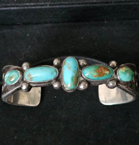 C.G. WALLACE ERA SPECTACULAR ZUNI OR NAVAJO INGOT SILVER CUFF BRACELET 70 GRAMS! - Picture 7 of 24