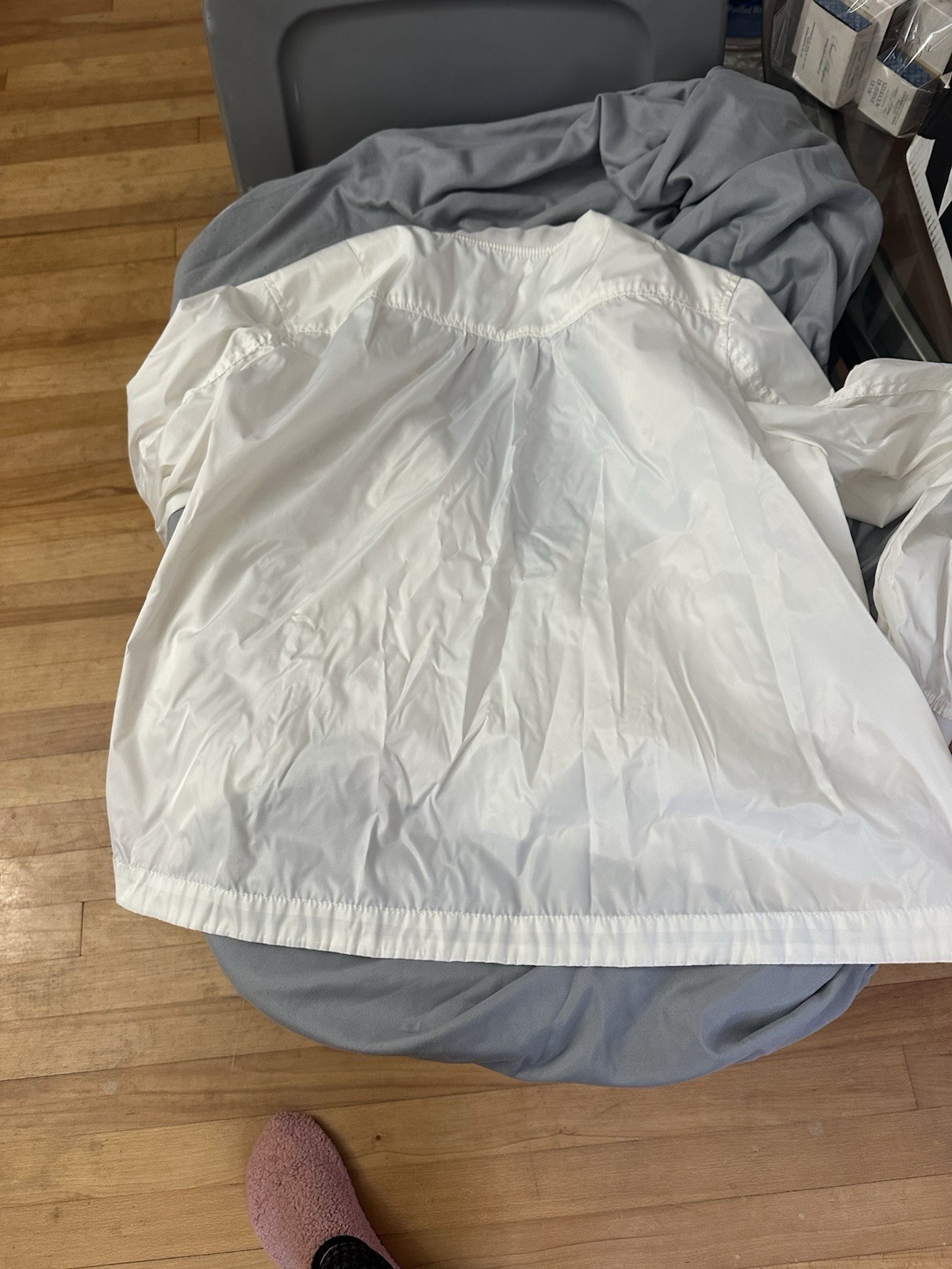 Abound Eyelet Lace Pattern Wind Jacket White Size… - image 7