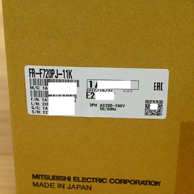 新品 2026年製 三菱 MITSUBISHI FR-F720PJ-11K FR-F720PJ-11K + FR-BFP2-11K (FR-F720PJ-11KF) 2022 unused