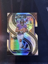 2024 Panini Select - Premier Level Lamar Jackson #121 Silver Prizm Die-Cut
