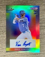 2023 Leaf Vivid Baseball VANCE HONEYCUTT UNC Tarheels Rookie Card RC Auto /9
