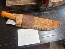 Large Hand Crafted Bowie Knife and Sheath