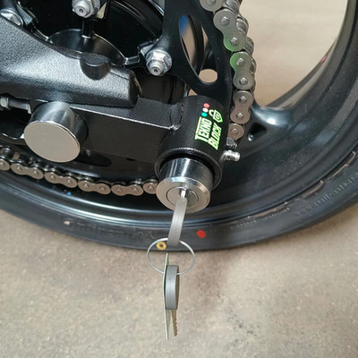 RADSCHLOSS DIEBSTAHLSICHERUNG MOTORRAD TEKNOBLOCK APRILIA SR 200 GT WHEEL EASY BLOCK TKA04