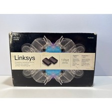 Linksys Cisco Powerline 400 Bridge PLEK400 Homeplug AV Kit Outlet Network Extend
