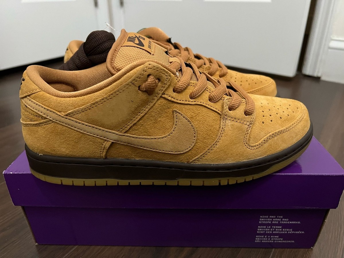 Nike Dunk Pro SB Low Wheat Mocha Brown BQ6817-204 Size 8.5 Shoes