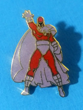 MAGNETO X-Men Gold Metal & Enamel Pin Back vtg 1991 Marvel Planet Studios
