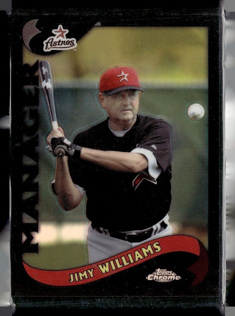 2002 TOPPS CHROME BLACK /100 JIMY WILLIAMS ASTROS