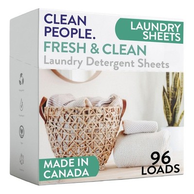 The Clean People Laundry Detergent Sheets Laundry Soap Ultra Concentrated