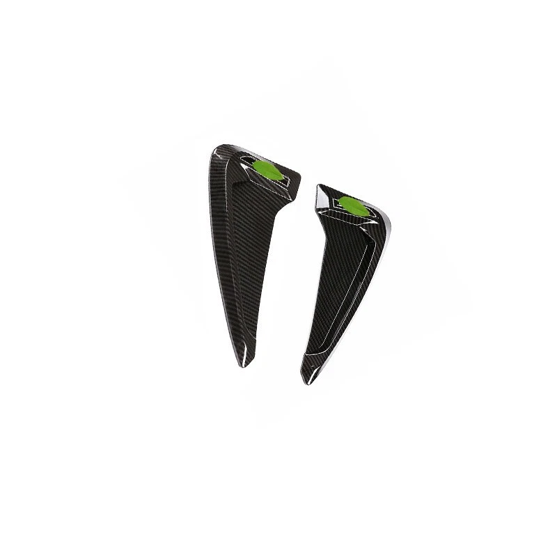 Para BMW X3 F25 X4 2014-2017 ABS fibra de carbono ventilação frontal acabamento da tampa do para-lama - Imagem 4 de 4