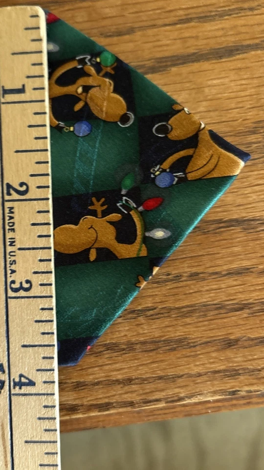 Corbata 100 % Seda Reno Feliz Corbata Especial Cuello Corbata Vacaciones Bombillas Luces Foto 3 de 4