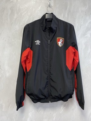 Vintage Umbro AFC Bournemouth Cherries Shell Trainingsjacke Größe Medium PWM