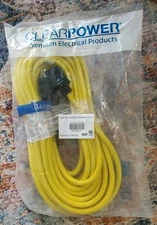 Clear Power 50' 12/3 Heavy Duty Outdoor Extension Cord  15A/125V/1875W