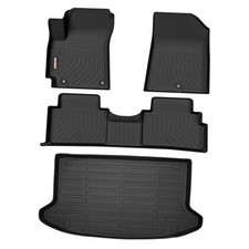 -Floor Mats  Upper Cargo Liner 2 Car Mats for Kia Soul 2020-2025 full set