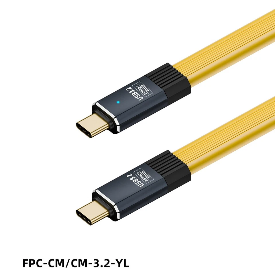 Data Sync USB C Fast Charging Cable Adapter Short 8K USB C to USB C USB 3.2 Ñ - Image 4 of 4