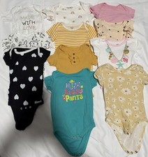 Baby Girl Bodysuit Bundle 11 Pc Mixed Brands ...