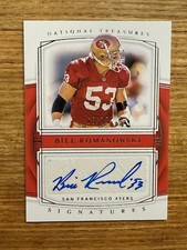 2019 Panini National Treasures Bill Romanowski Autograph Auto #S-BR /75 49ers