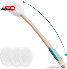 Lotion Applicator with 4 Replaceable Pads for Back, Self, Elderly, Women - Cream