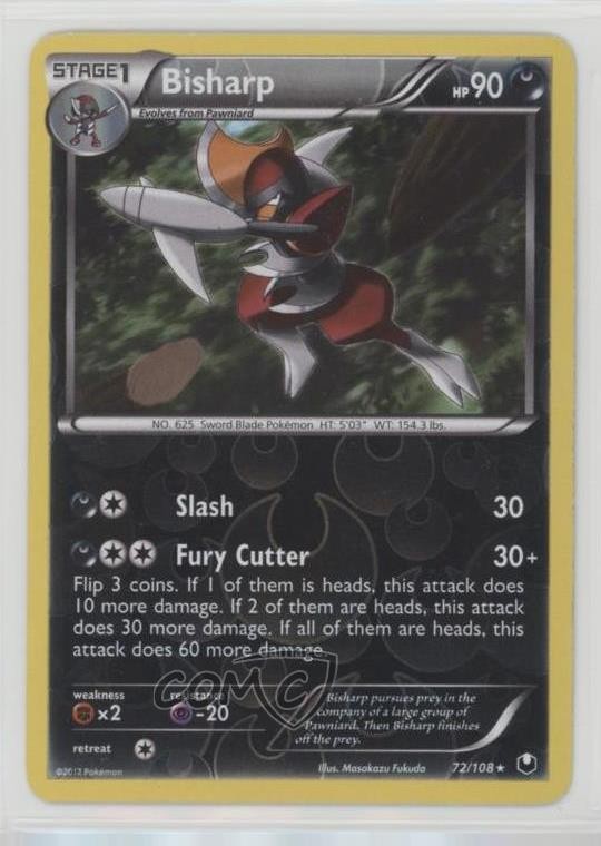 Bisharp Reverse Foil Pokemon Black & White Dark Explorers #72