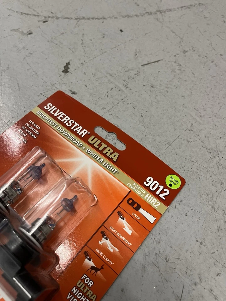 Juego de pares de faros Sylvania 9012 SilverStar ULTRA alto rendimiento 2 bombillas SELLADAS Foto 2 de 4