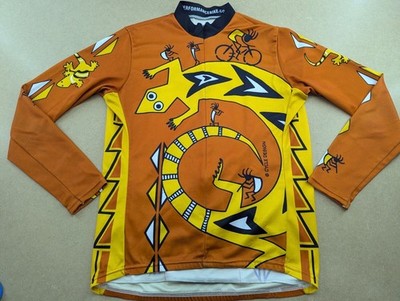 PERFORMANCE Radtrikot Größe M KOKOPELLI Full Zip Abstract Made in USA