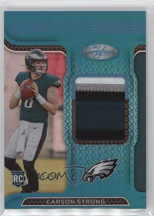 2022 Certified Mirror Teal 1/50 Carson Strong #NGJ-CS Rookie RC v9t