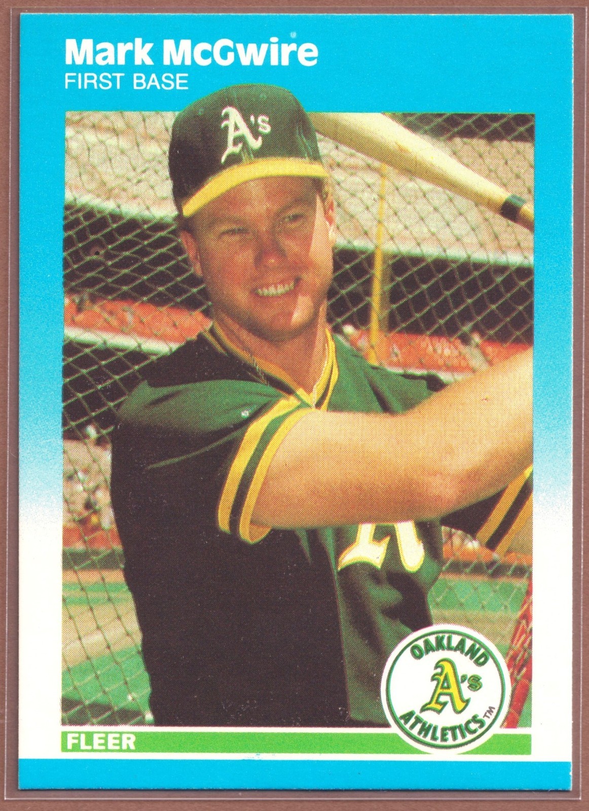 Mark McGwire RC #U-76 1987 Fleer Update-4650