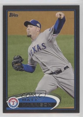 2012 Topps Black 6/61 Matt Harrison #481 4r3