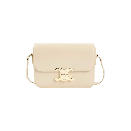 CELINE Teen Triomphe Beige Shoulder Bag New & Authentic