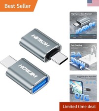 USB C Male to 3.2 Female Adapter - Fast Charging  10Gbps Data Transfer, 2-Pack