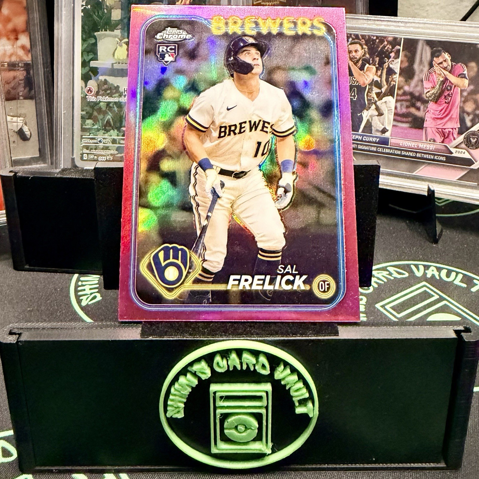 2024 Topps Chrome Sal Frelick RC Pink Refractor Rookie #39 Brewers