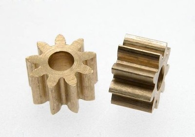 SCALEAUTO - Brass Pinion 9 Tooth M50 for 2mm. axle motor. diam. 5.8mm