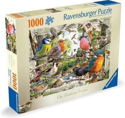 Unsere gefiederten Freunde Puzzle 1000 Teile Ravensburger Vögel Puzzle 12+