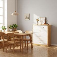 Sistema di stoccaggio Moda in legno massello a 6 livelli - design contemporaneo a 7 zone UK IN STOCK