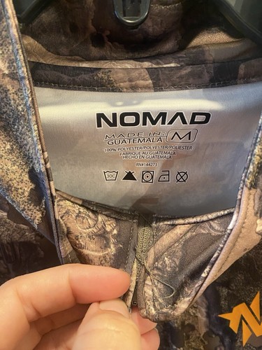 Nomad Men's 1/4 Zip Loose Fit Hunting Tee Long Sleeve M - Picture 2 of 3