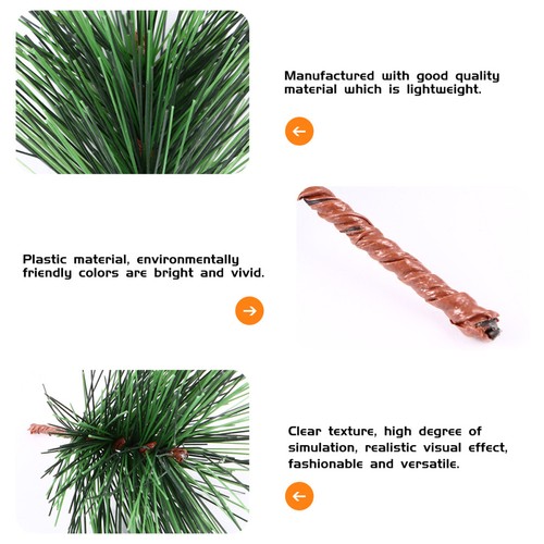 30 Pcs 1 Set Realistic Ornaments Versatile Simulated Pine Branches (Green) - Picture 8 of 12
