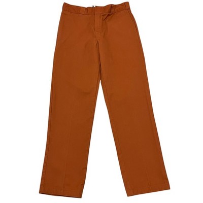 Dickies 874 Work Trousers Mens W32 L31 Rust Orange Original Fit Workwear Chinos