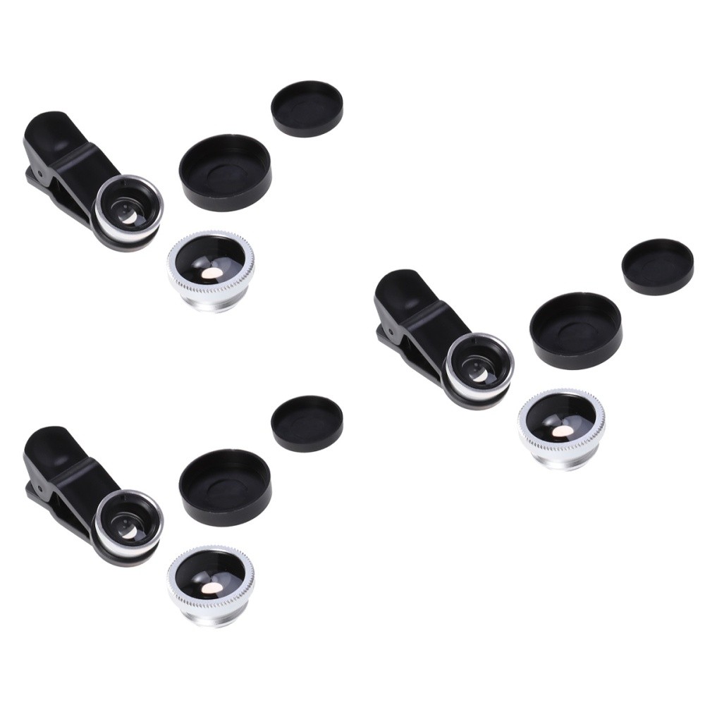 3 PCS Weitwinkellinse Handy Fotozubehör Kameralinse Macro Smartphone Lens Kit