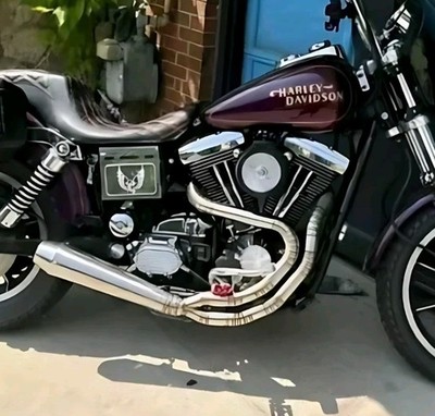 Dyna FXDL 2 into 1 Exhaust System FXDC, FXDB, FXD Harley 1993 2017 