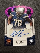 2013 Panini Crown Royale /10 DJ Fluker #135 Rookie Auto RC Alabama