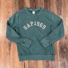 Vintage Gap 1969 crewneck sweatshirt green small Y2K sun faded