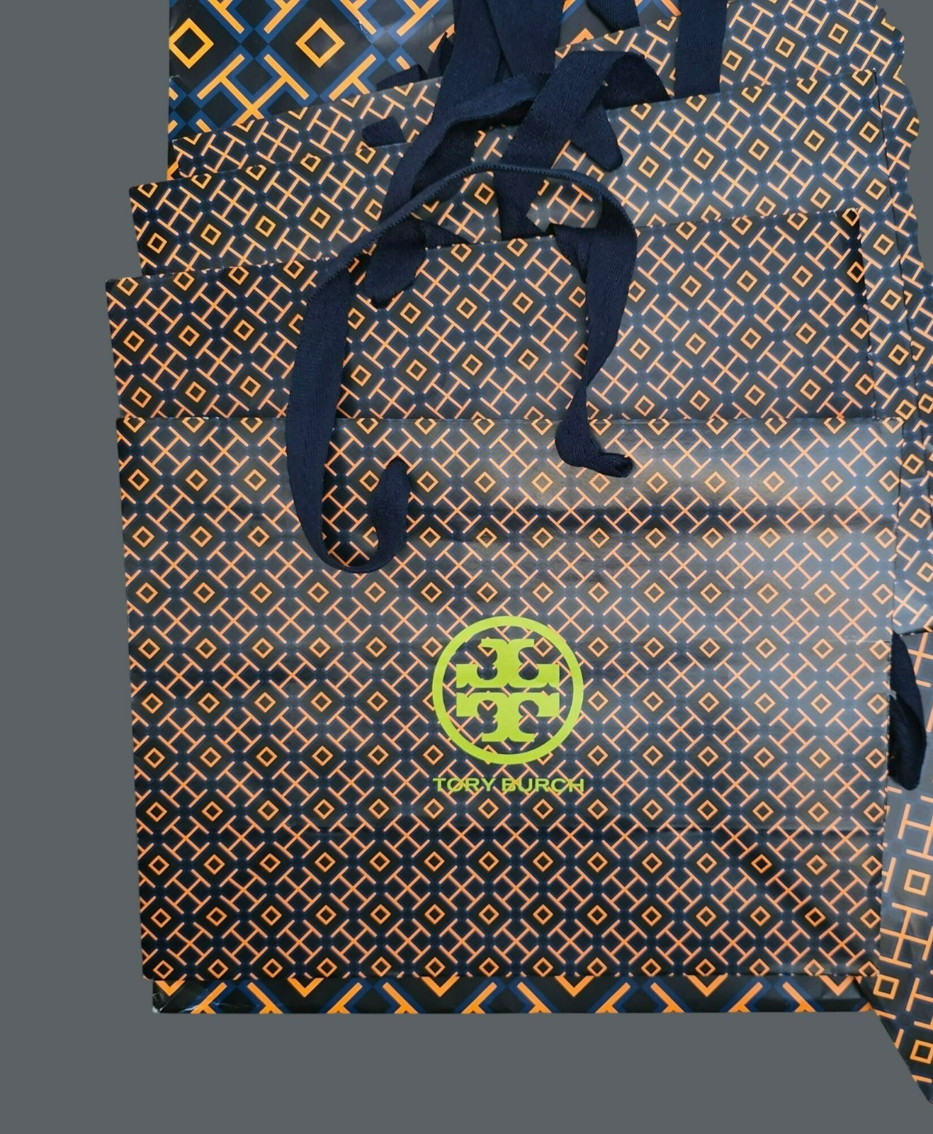 Tory Burch Totes Designer Geometric Print Shopping Gift Bags Set VR2108 thumbnail 6