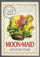 2025 Topps Wacky Packages Halloween Moon Maid Stamps Stickers Insert #8