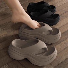 Women Platform Flip Flops EVA Thick Sole Non Slip Beach Slides Slippers