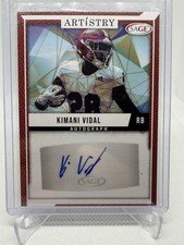 2024 Sage Artistry - Autographs Kimani Vidal #ART-KV Red (AU, RC)